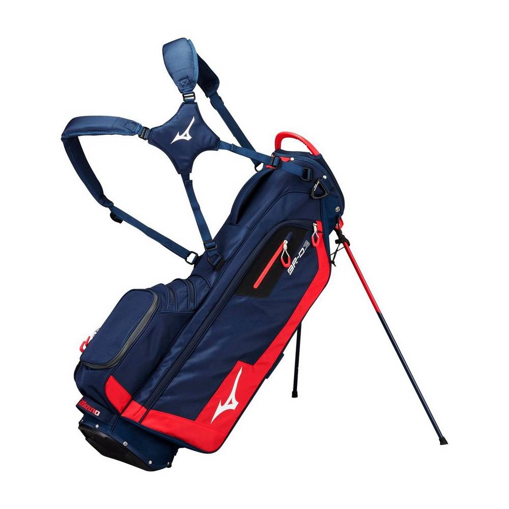 Borse Mizuno BR-D3 Stand Uomo - Blu Marino/Rosse - 81023-NGXV